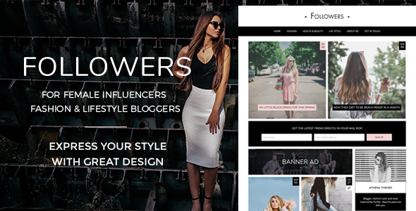Followers Preview Wordpress Theme - Rating, Reviews, Preview, Demo & Download