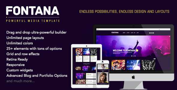 Fontana Preview Wordpress Theme - Rating, Reviews, Preview, Demo & Download