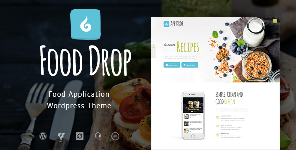Food Drop Preview Wordpress Theme - Rating, Reviews, Preview, Demo & Download