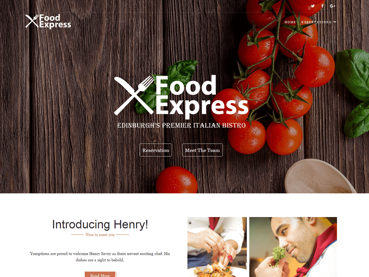 Food Express Preview Wordpress Theme - Rating, Reviews, Preview, Demo & Download