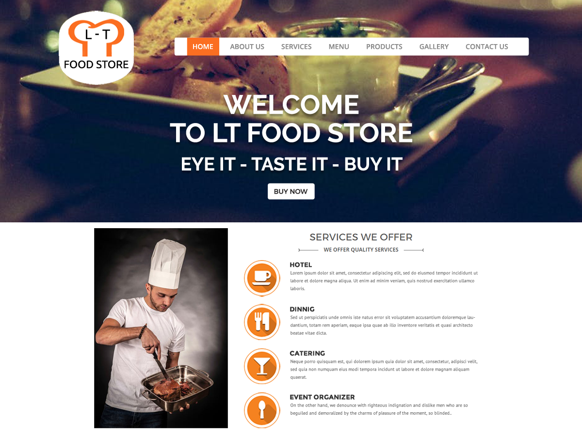 Food Restaurant Preview Wordpress Theme - Rating, Reviews, Preview, Demo & Download