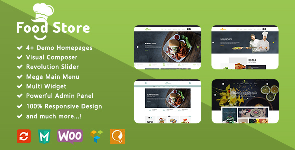 Food Store Preview Wordpress Theme - Rating, Reviews, Preview, Demo & Download