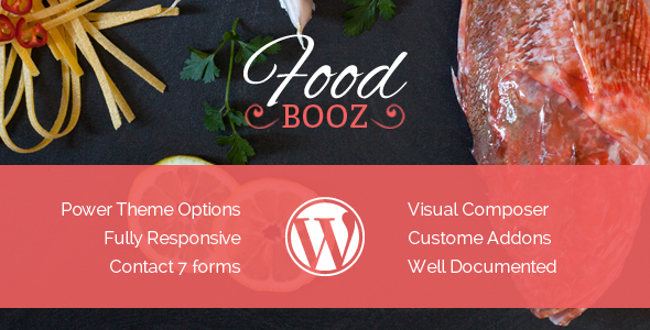 FoodBooz Minimal Preview Wordpress Theme - Rating, Reviews, Preview, Demo & Download