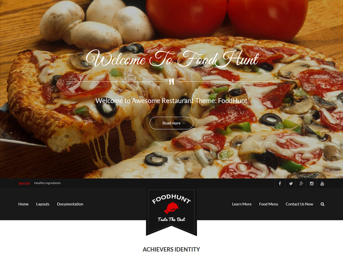 FoodHunt Preview Wordpress Theme - Rating, Reviews, Preview, Demo & Download