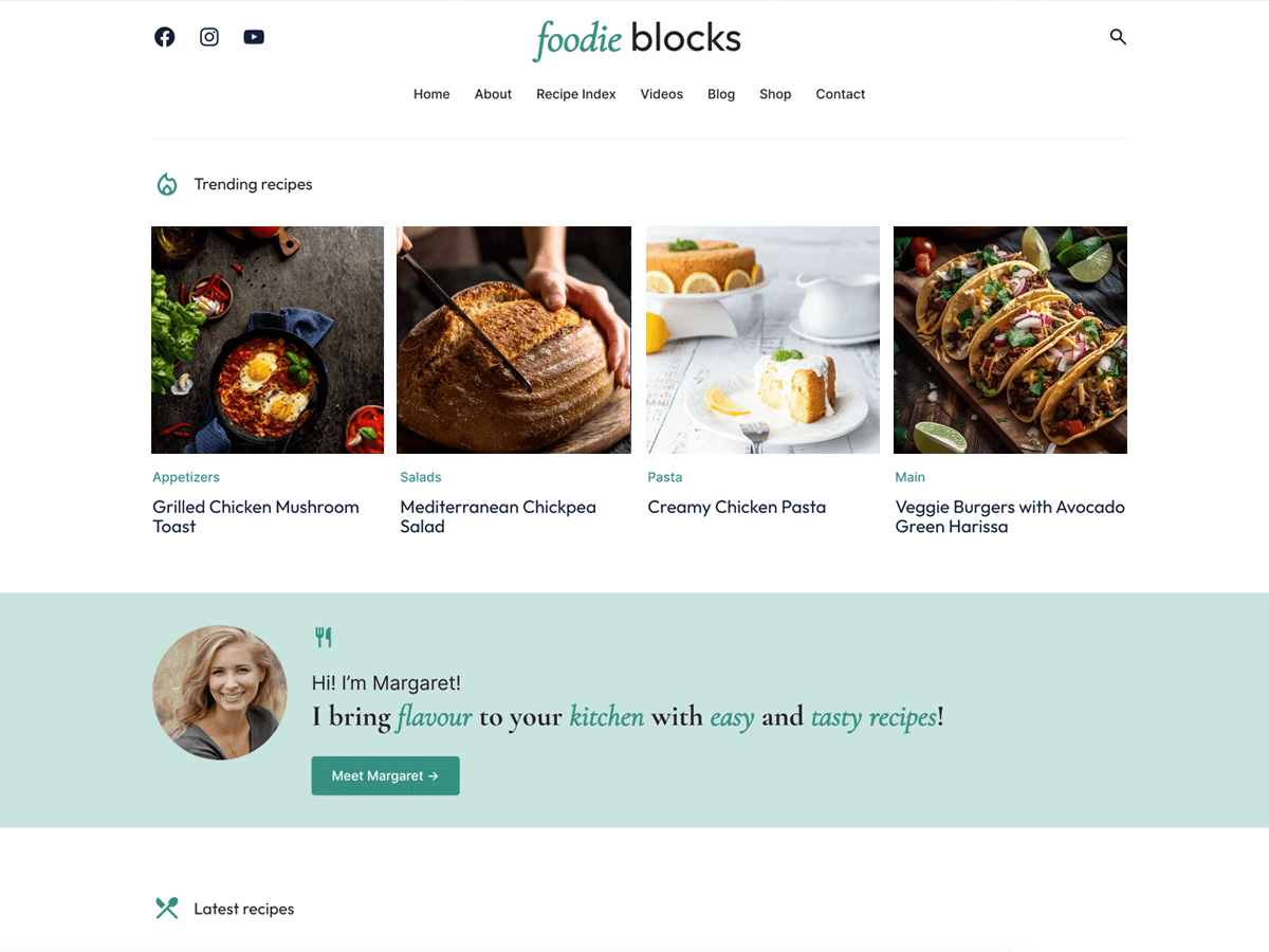 Foodie Blocks Preview Wordpress Theme - Rating, Reviews, Preview, Demo & Download