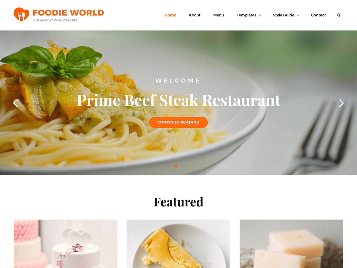 Foodie World Preview Wordpress Theme - Rating, Reviews, Preview, Demo & Download