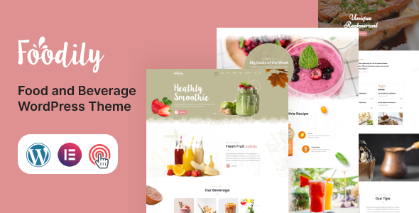 Foodily Preview Wordpress Theme - Rating, Reviews, Preview, Demo & Download