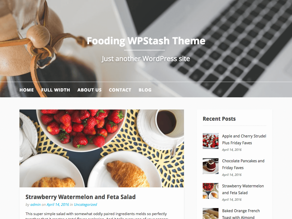 Fooding Preview Wordpress Theme - Rating, Reviews, Preview, Demo & Download
