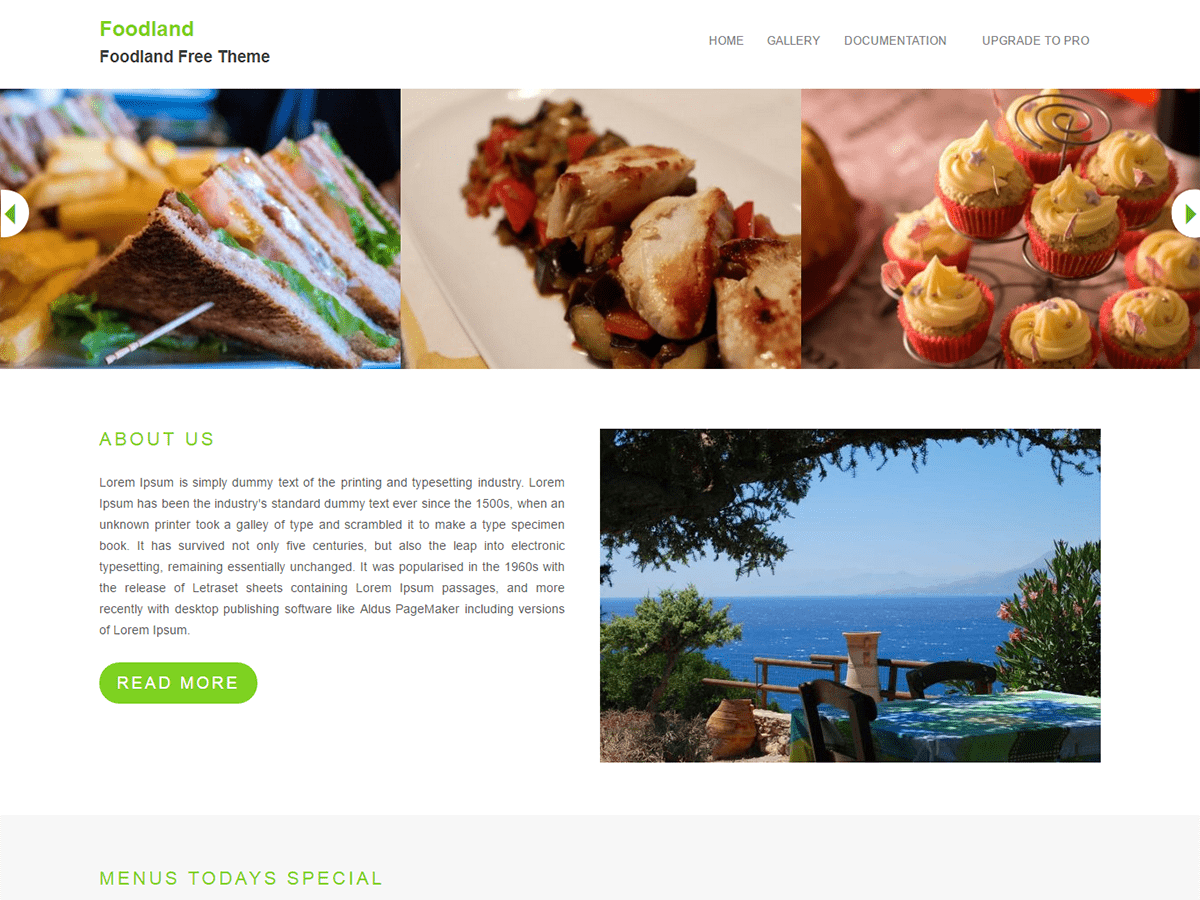Foodland Preview Wordpress Theme - Rating, Reviews, Preview, Demo & Download