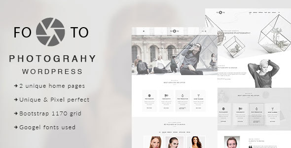 Footo Photography Preview Wordpress Theme - Rating, Reviews, Preview, Demo & Download
