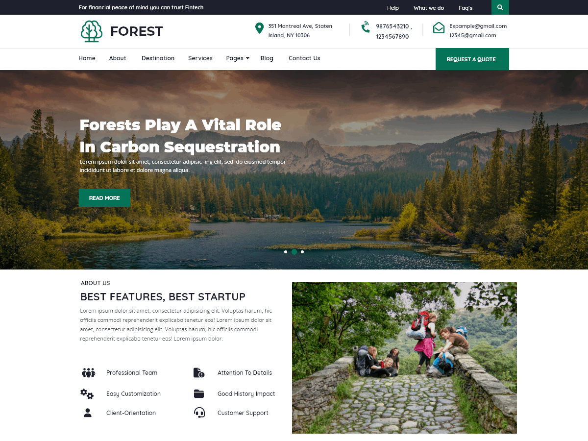 Forest Safari Preview Wordpress Theme - Rating, Reviews, Preview, Demo & Download