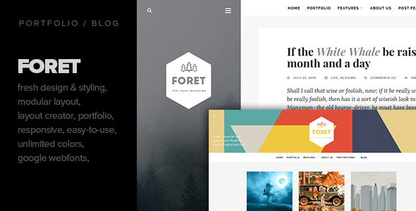 Foret Preview Wordpress Theme - Rating, Reviews, Preview, Demo & Download