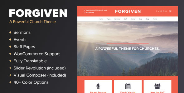 Forgiven Preview Wordpress Theme - Rating, Reviews, Preview, Demo & Download