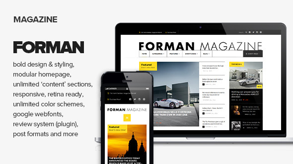 Forman Preview Wordpress Theme - Rating, Reviews, Preview, Demo & Download