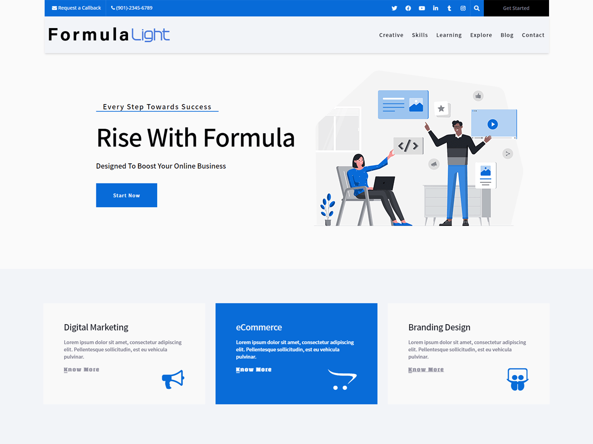 Formula Light Preview Wordpress Theme - Rating, Reviews, Preview, Demo & Download