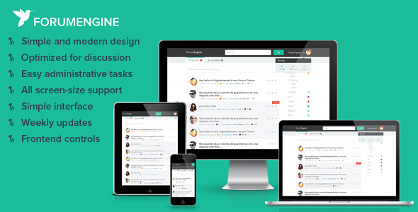 ForumEngine Preview Wordpress Theme - Rating, Reviews, Preview, Demo & Download