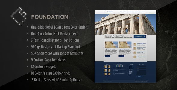 Foundation Wordpress Preview Wordpress Theme - Rating, Reviews, Preview, Demo & Download