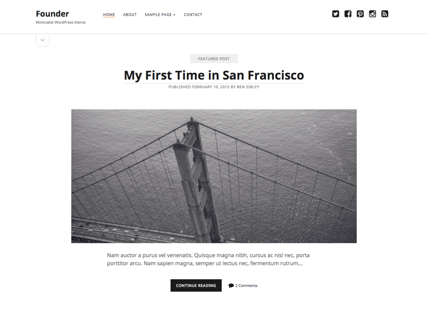 Founder Preview Wordpress Theme - Rating, Reviews, Preview, Demo & Download