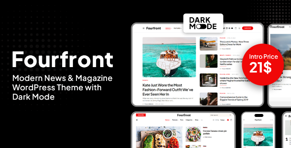 Fourfront Preview Wordpress Theme - Rating, Reviews, Preview, Demo & Download