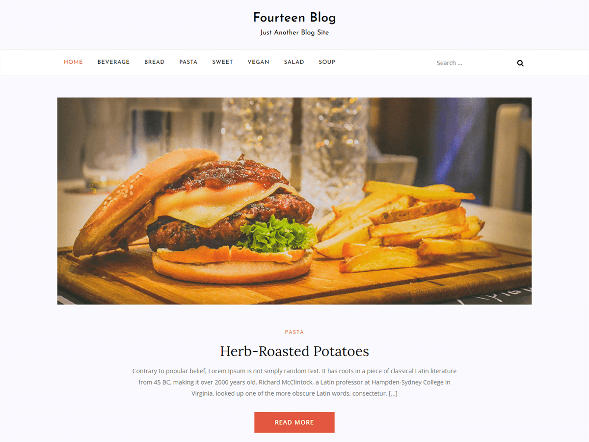 Fourteen Blog Preview Wordpress Theme - Rating, Reviews, Preview, Demo & Download