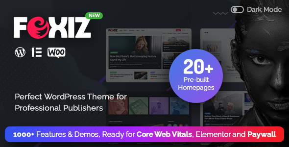 Foxiz Preview Wordpress Theme - Rating, Reviews, Preview, Demo & Download