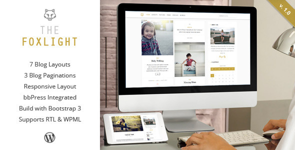 Foxlight Preview Wordpress Theme - Rating, Reviews, Preview, Demo & Download