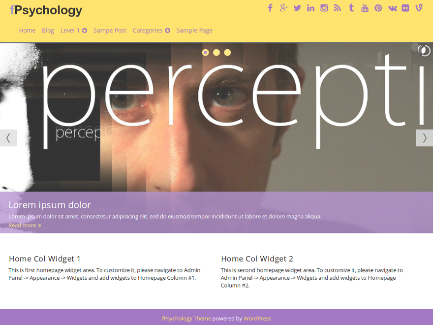 FPsychology Preview Wordpress Theme - Rating, Reviews, Preview, Demo & Download