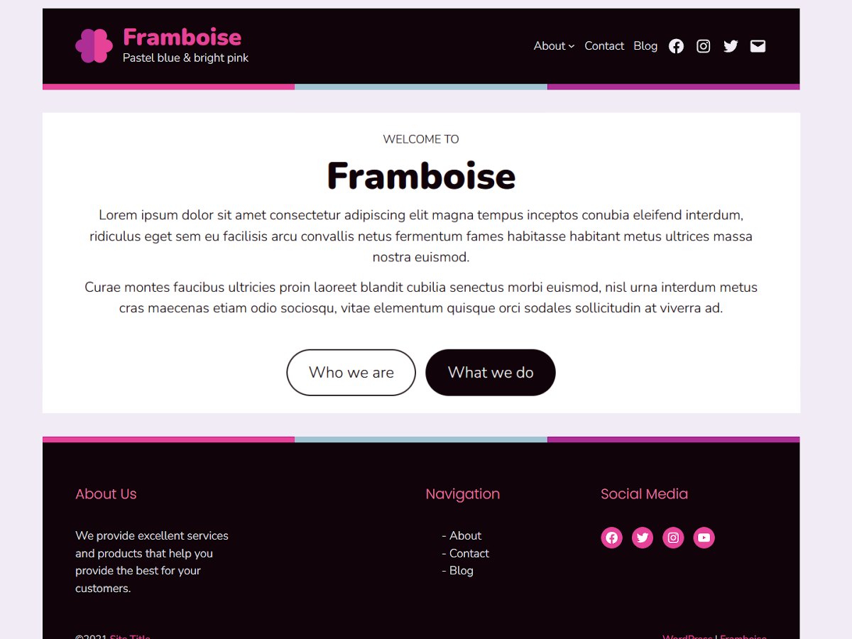 Framboise Preview Wordpress Theme - Rating, Reviews, Preview, Demo & Download