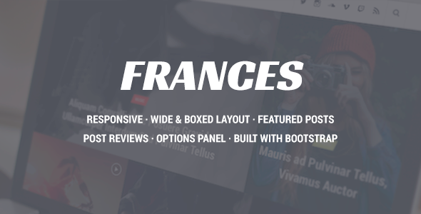 Frances Preview Wordpress Theme - Rating, Reviews, Preview, Demo & Download