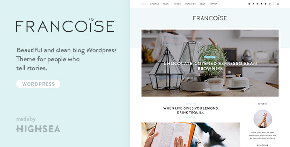 Francoise Preview Wordpress Theme - Rating, Reviews, Preview, Demo & Download