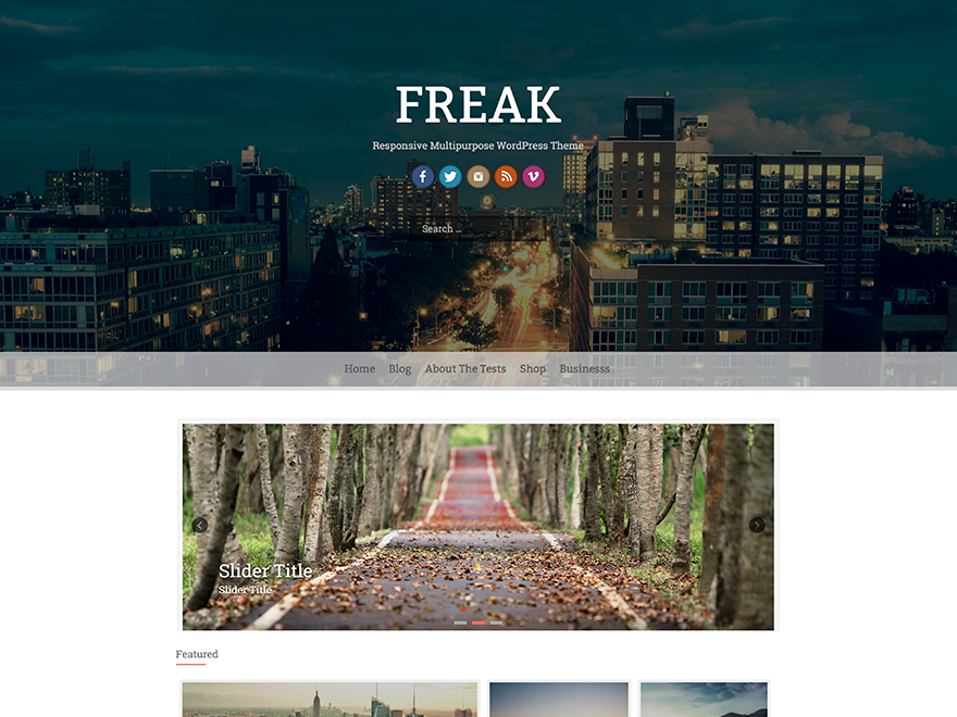 Freak Preview Wordpress Theme - Rating, Reviews, Preview, Demo & Download