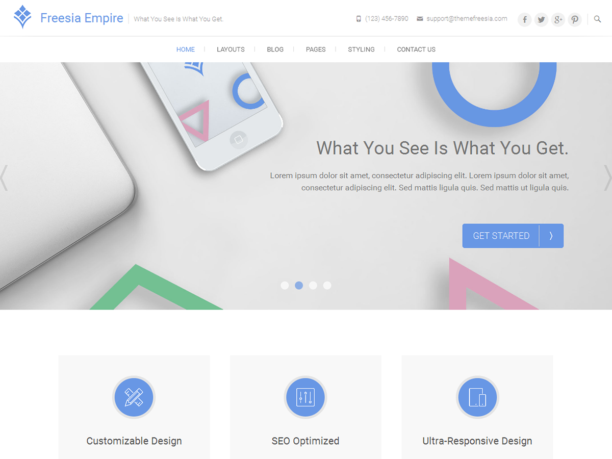 Freesia Empire Preview Wordpress Theme - Rating, Reviews, Preview, Demo & Download