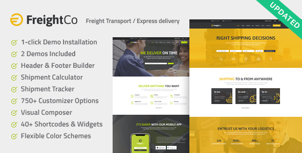 FreightCo Preview Wordpress Theme - Rating, Reviews, Preview, Demo & Download