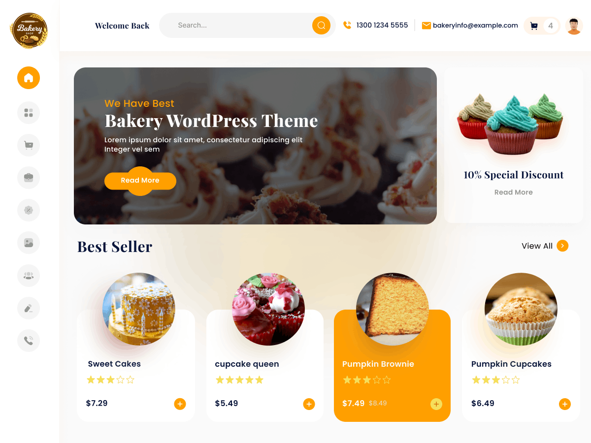 Fresh Bakery Preview Wordpress Theme - Rating, Reviews, Preview, Demo & Download