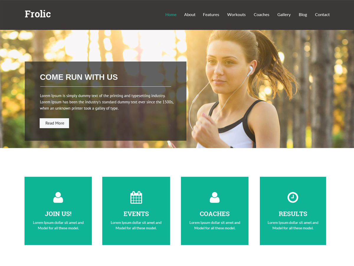 Frolic Preview Wordpress Theme - Rating, Reviews, Preview, Demo & Download