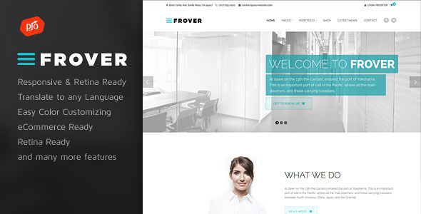 Frover Preview Wordpress Theme - Rating, Reviews, Preview, Demo & Download