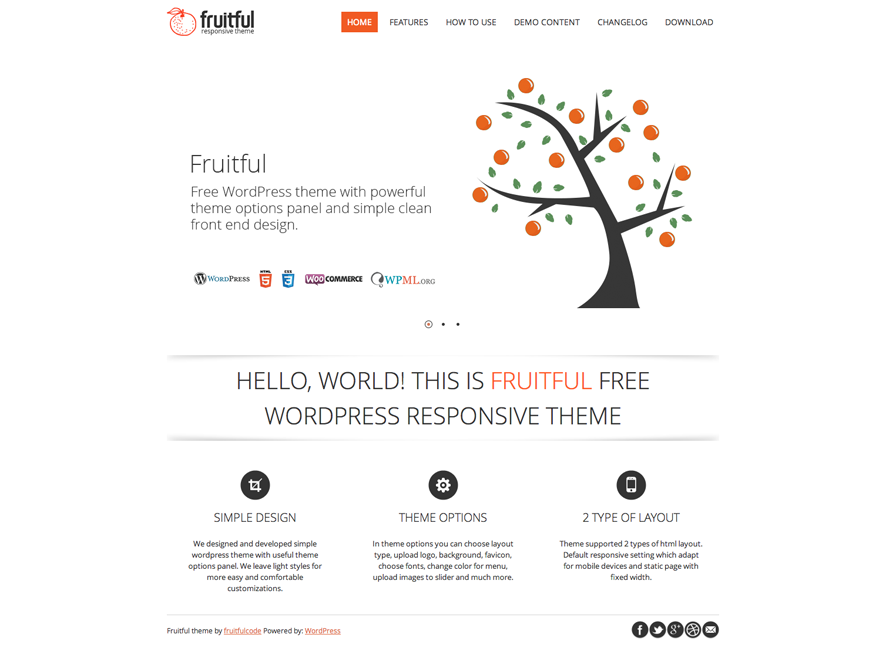 Fruitful Preview Wordpress Theme - Rating, Reviews, Preview, Demo & Download