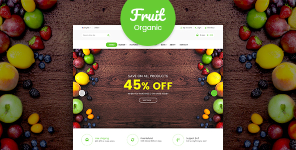 Fruitshop Preview Wordpress Theme - Rating, Reviews, Preview, Demo & Download
