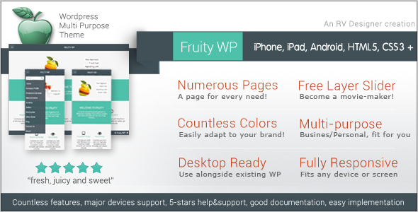 Fruity WP Preview Wordpress Theme - Rating, Reviews, Preview, Demo & Download