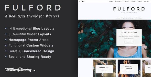 Fulford Preview Wordpress Theme - Rating, Reviews, Preview, Demo & Download