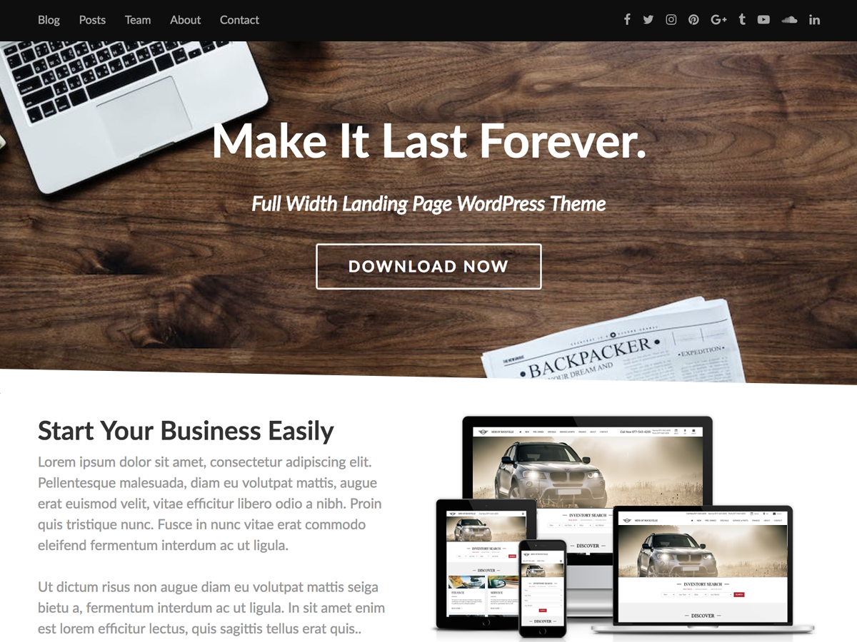 Fullwidther Preview Wordpress Theme - Rating, Reviews, Preview, Demo & Download