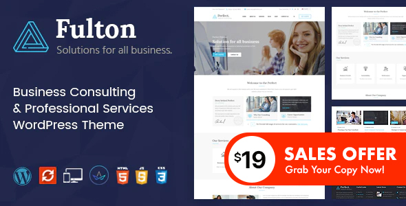 Fulton Preview Wordpress Theme - Rating, Reviews, Preview, Demo & Download