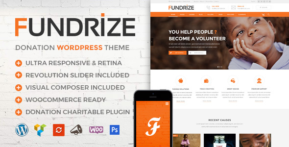 Fundrize Preview Wordpress Theme - Rating, Reviews, Preview, Demo & Download