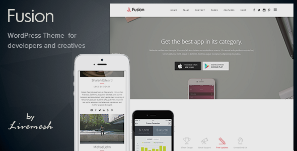 Fusion Preview Wordpress Theme - Rating, Reviews, Preview, Demo & Download