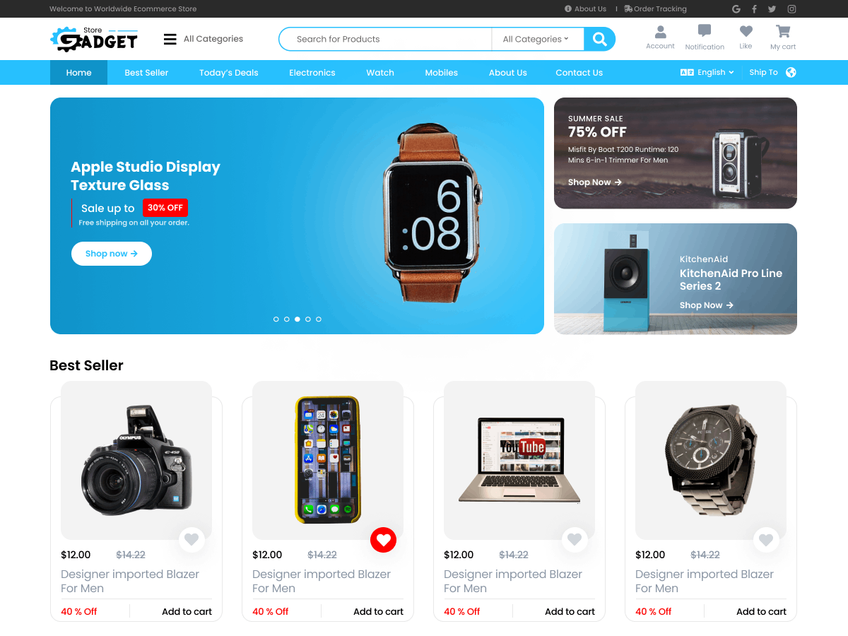 Gadget Store Preview Wordpress Theme - Rating, Reviews, Preview, Demo & Download