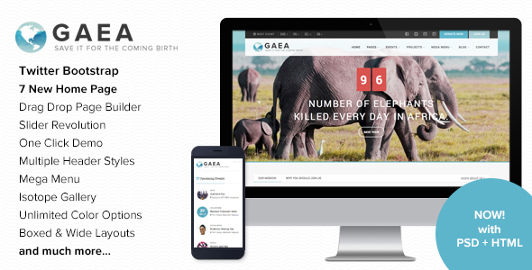 Gaea Preview Wordpress Theme - Rating, Reviews, Preview, Demo & Download
