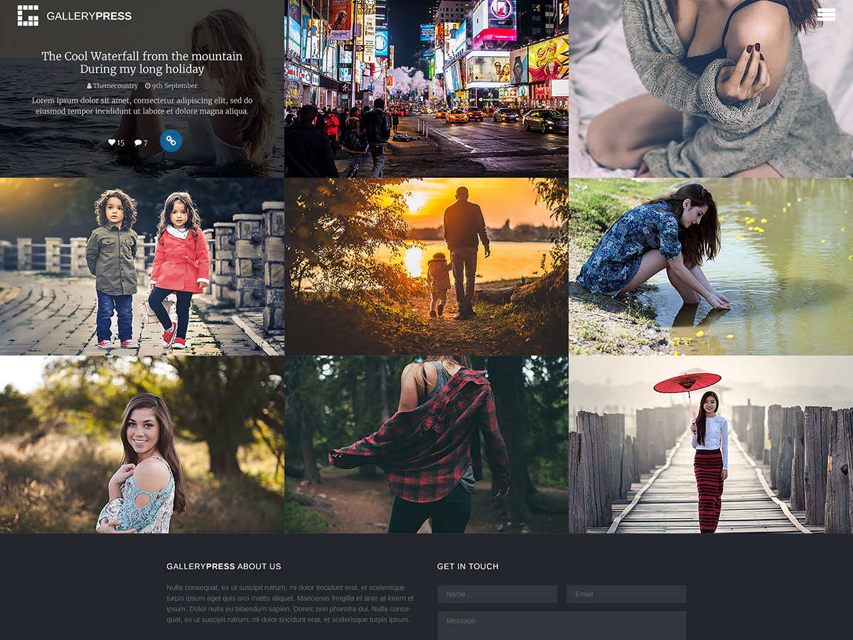 GalleryPress Preview Wordpress Theme - Rating, Reviews, Preview, Demo & Download