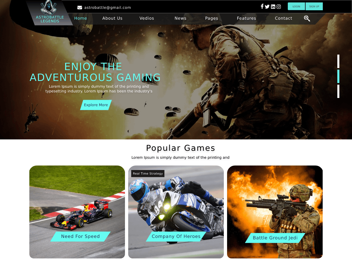 Gamers Hub Preview Wordpress Theme - Rating, Reviews, Preview, Demo & Download