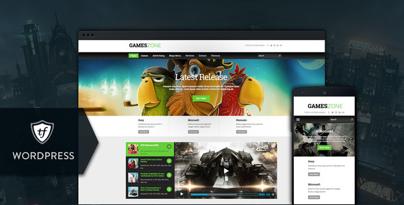 Games Zone Preview Wordpress Theme - Rating, Reviews, Preview, Demo & Download