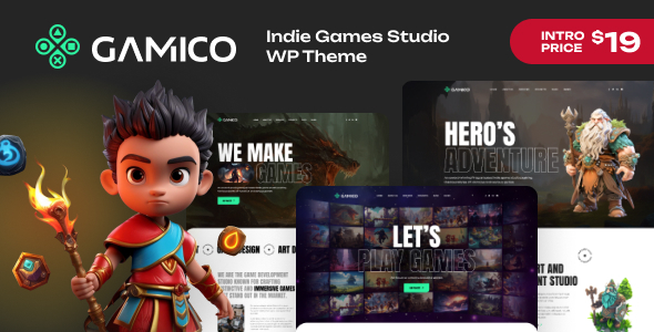 Gamico Preview Wordpress Theme - Rating, Reviews, Preview, Demo & Download